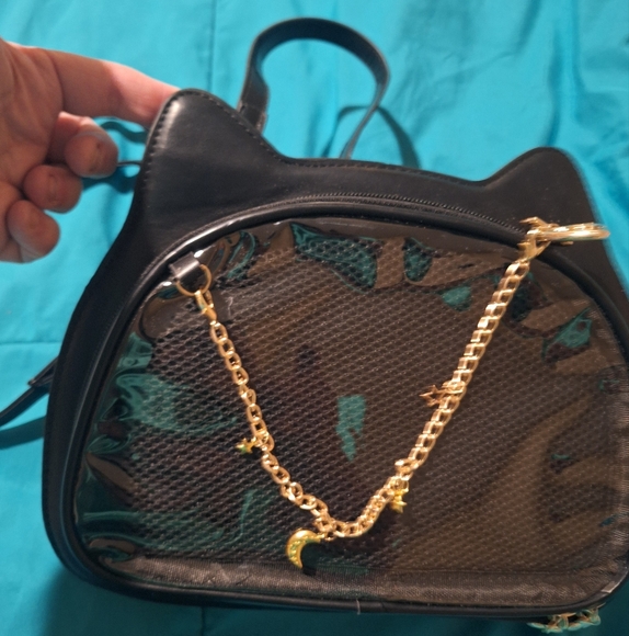 Black cat ITA Bag Pin Display Bag - Picture 2 of 9